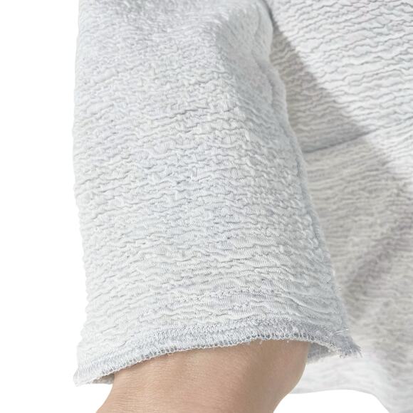 EILEEN FISHER Notch Collar Tencel Jacquard Textured Jacket Stone Grey Petite S - Picture 7 of 11